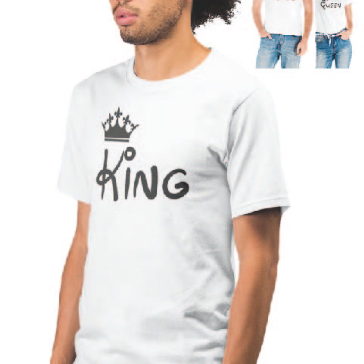 GENERICO - POLERA HOMBRE SAN VALENTÍN  KING