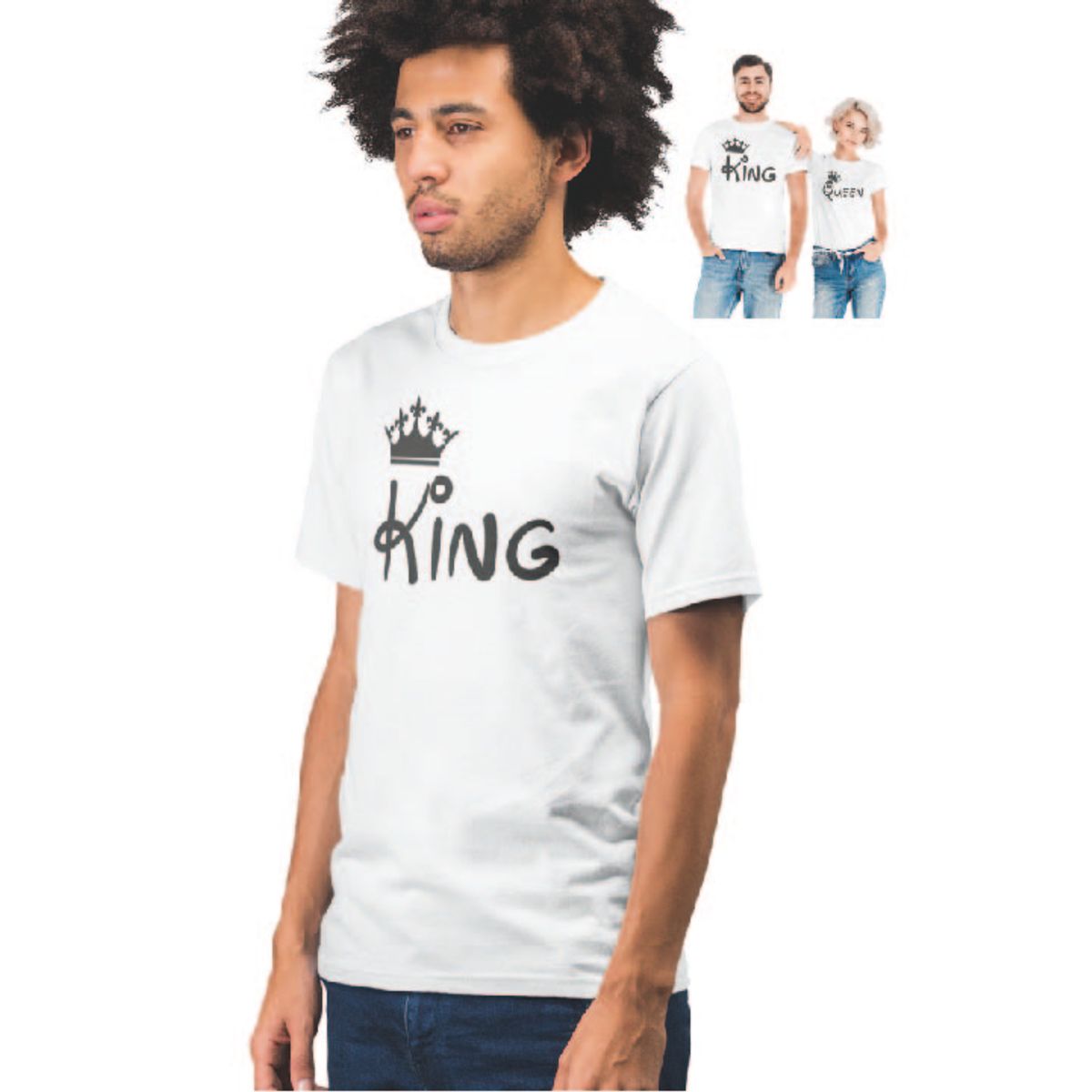 GENERICO - POLERA HOMBRE SAN VALENTÍN  KING