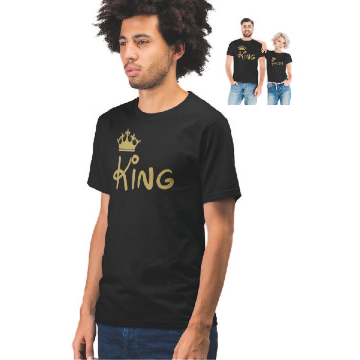 GENERICO - POLERA HOMBRE SAN VALENTÍN  KING