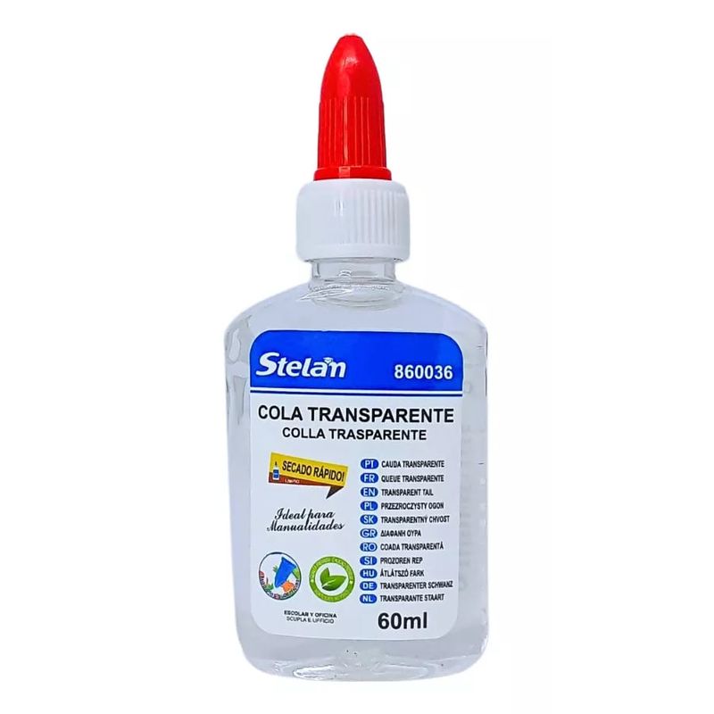 GENERICO - Cola Fría De 60 ml Transparente Pegamento Líquido Escolar