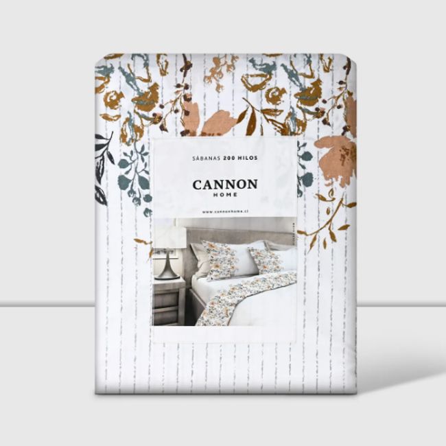 CANNON - Sabana Cannon 200 Hilos 2 Plazas Glow