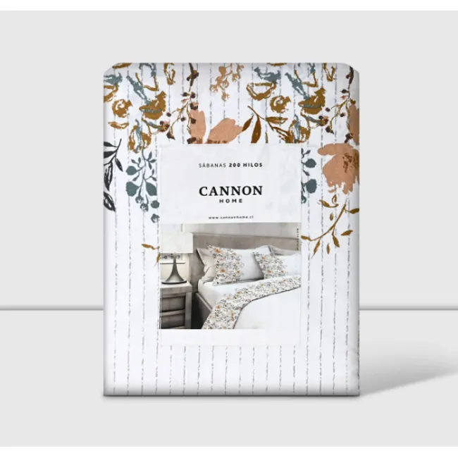 CANNON - Sabana Cannon 200 Hilos 2 Plazas Glow