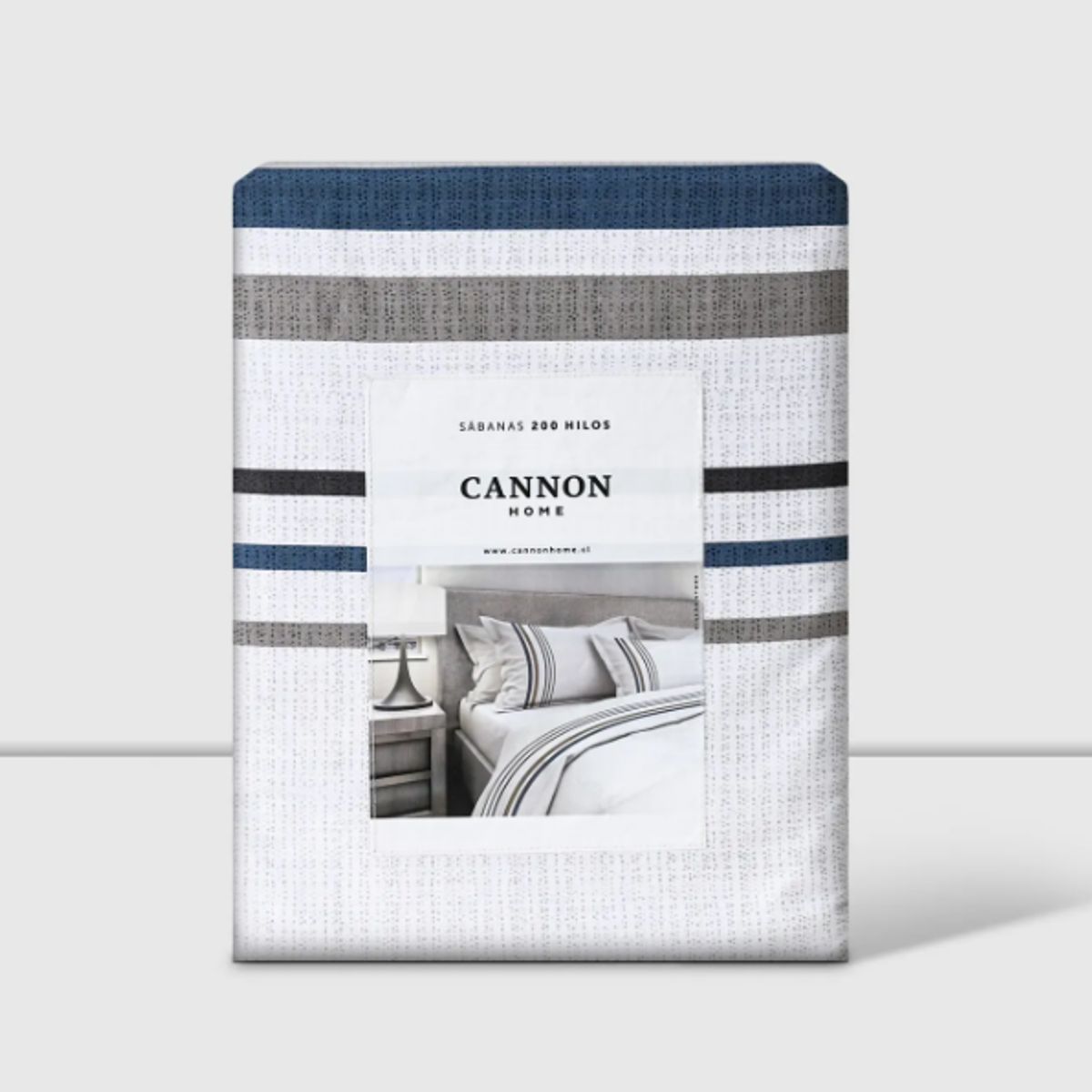 CANNON - Sabana Cannon 200 Hilos 2 Plazas Stone