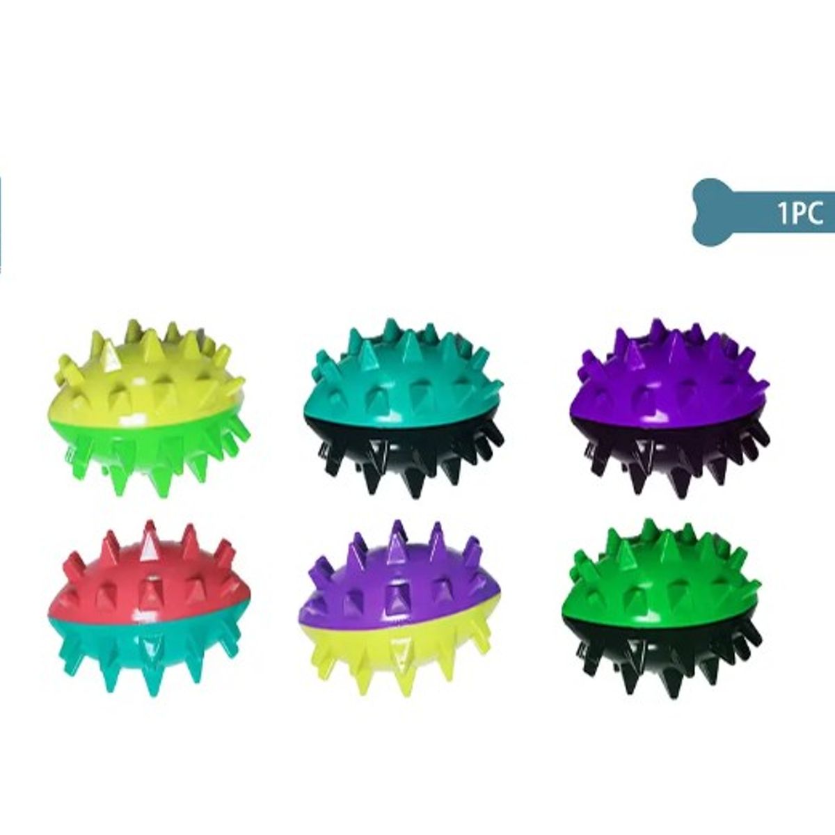 GENERICO - Juguete De Pelota Con Púas Para Perro Color Aleatorio