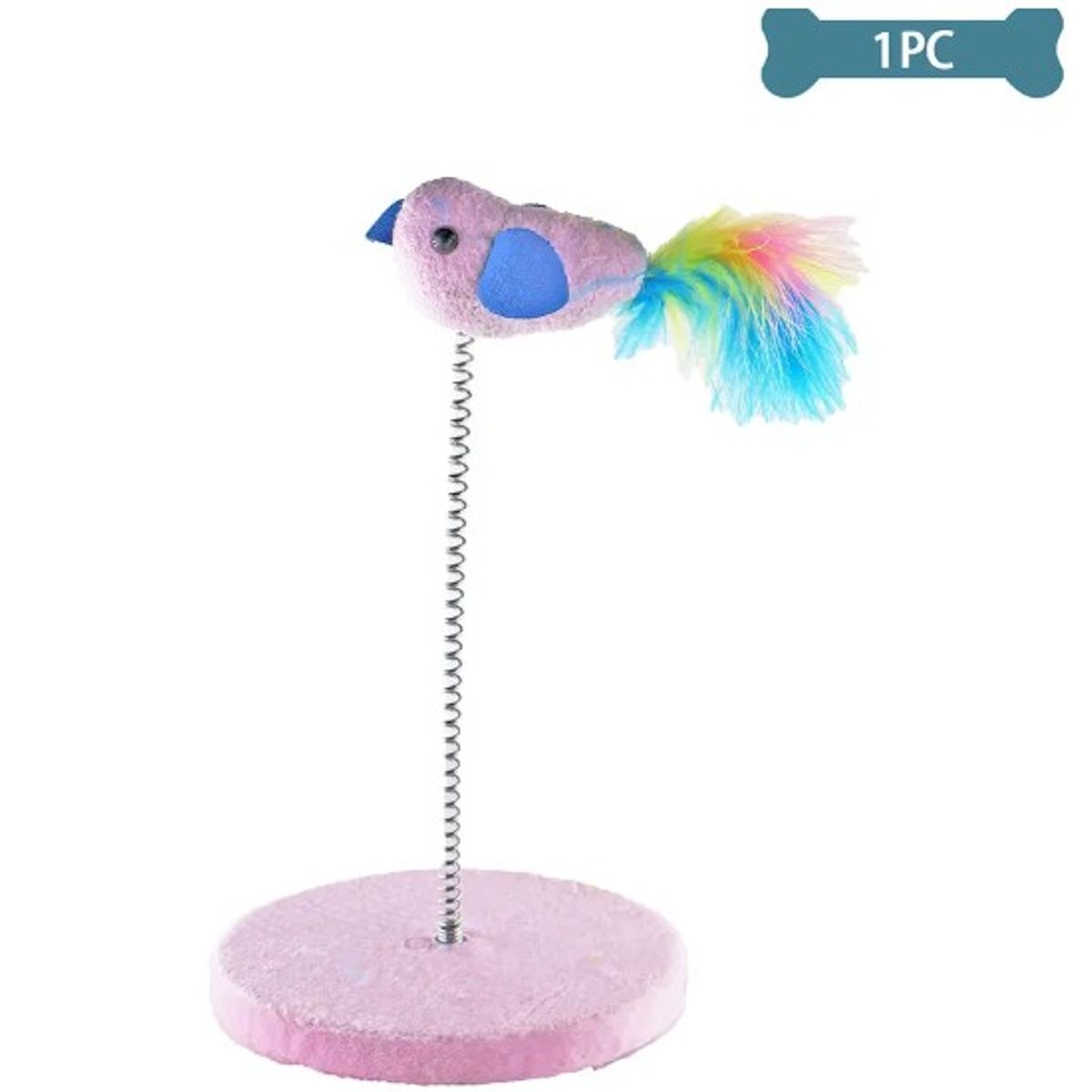 GENERICO - Juguete Para Gato Resorte Con Pájaro