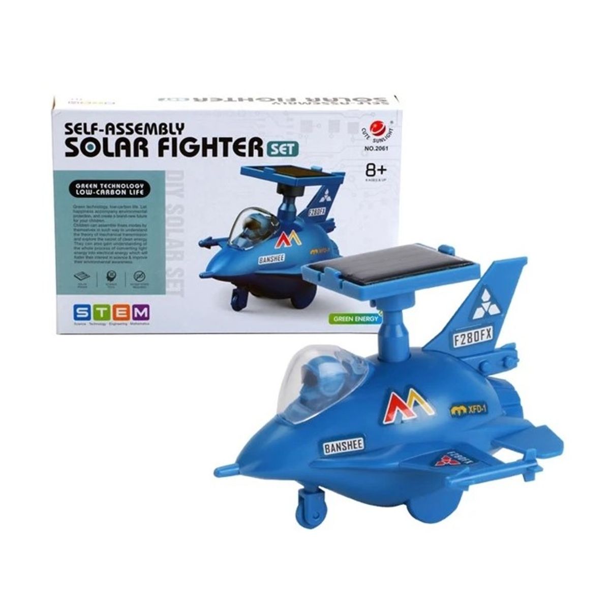 OEM - Juguete Científico Avión Solar de Combate Armable