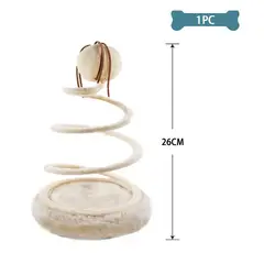 GENERICO - Juguete Para Gato Beige Espiral 26Cm