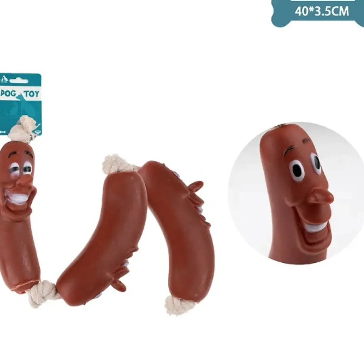 GENERICO - Juguete De Salchicha Triple 4035Cm