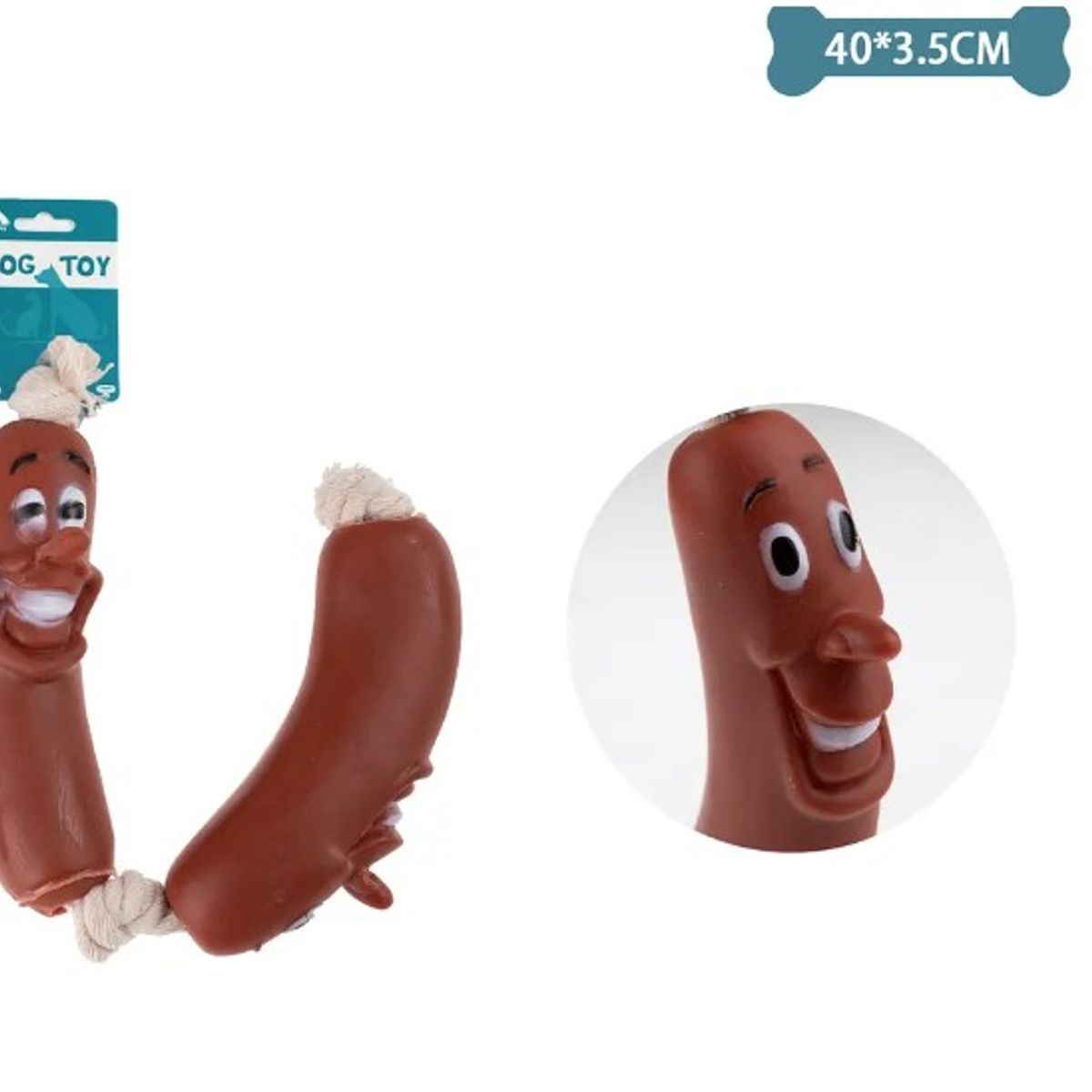 GENERICO - Juguete De Salchicha Doble 4035Cm