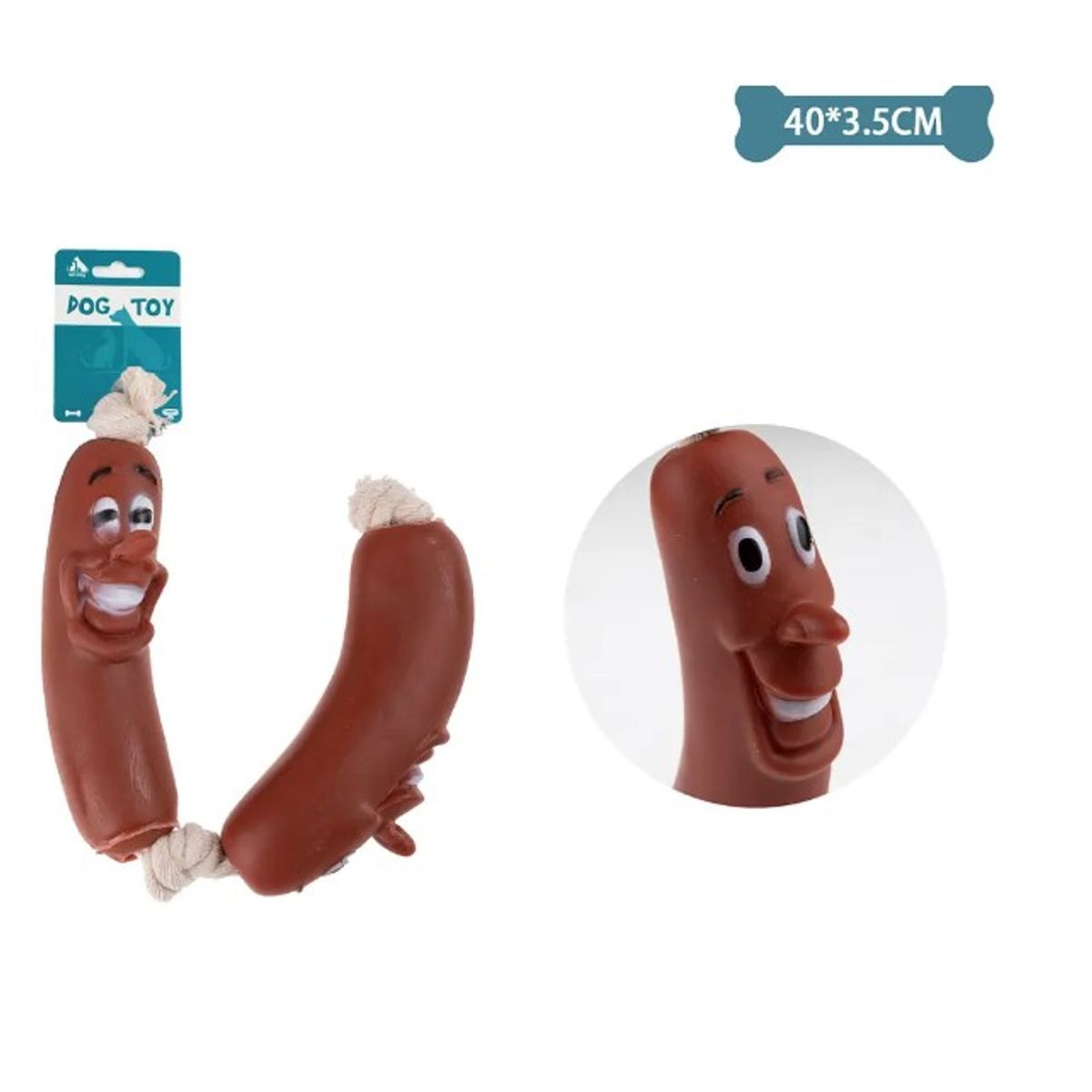 GENERICO - Juguete De Salchicha Doble 4035Cm