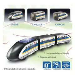 OEM - Juguete Científico Tren Bala Solar de 3 vagones