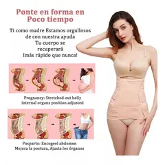 GENERICO - Faja Post Parto Y Post Cesarea 3 En 1 Fajas Talla L