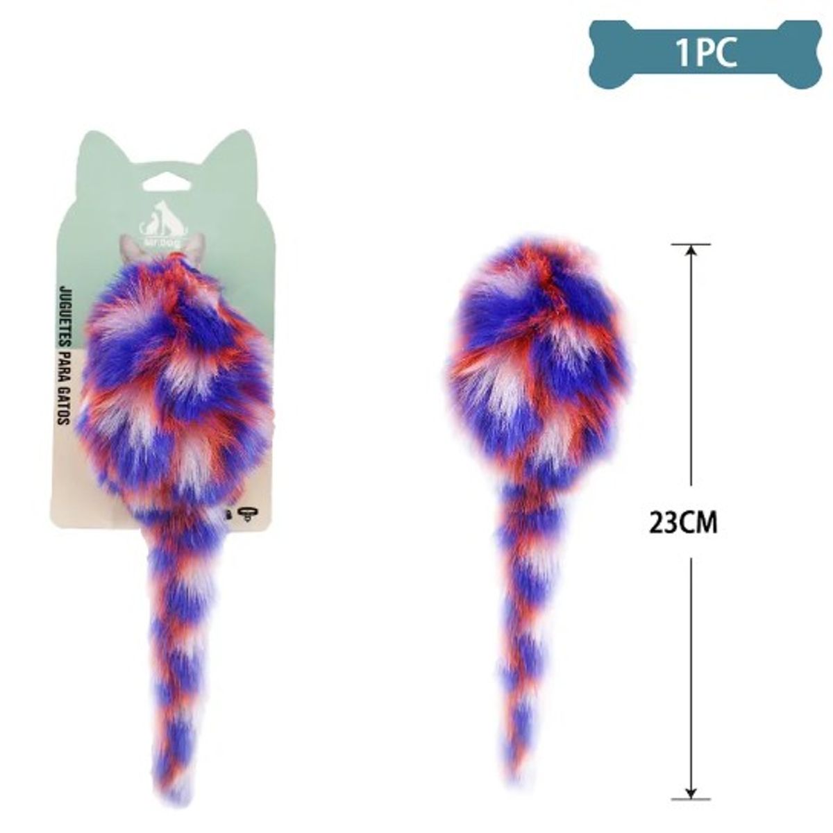 GENERICO - Juguete Para Gato Peluche De Ratón 23Cm