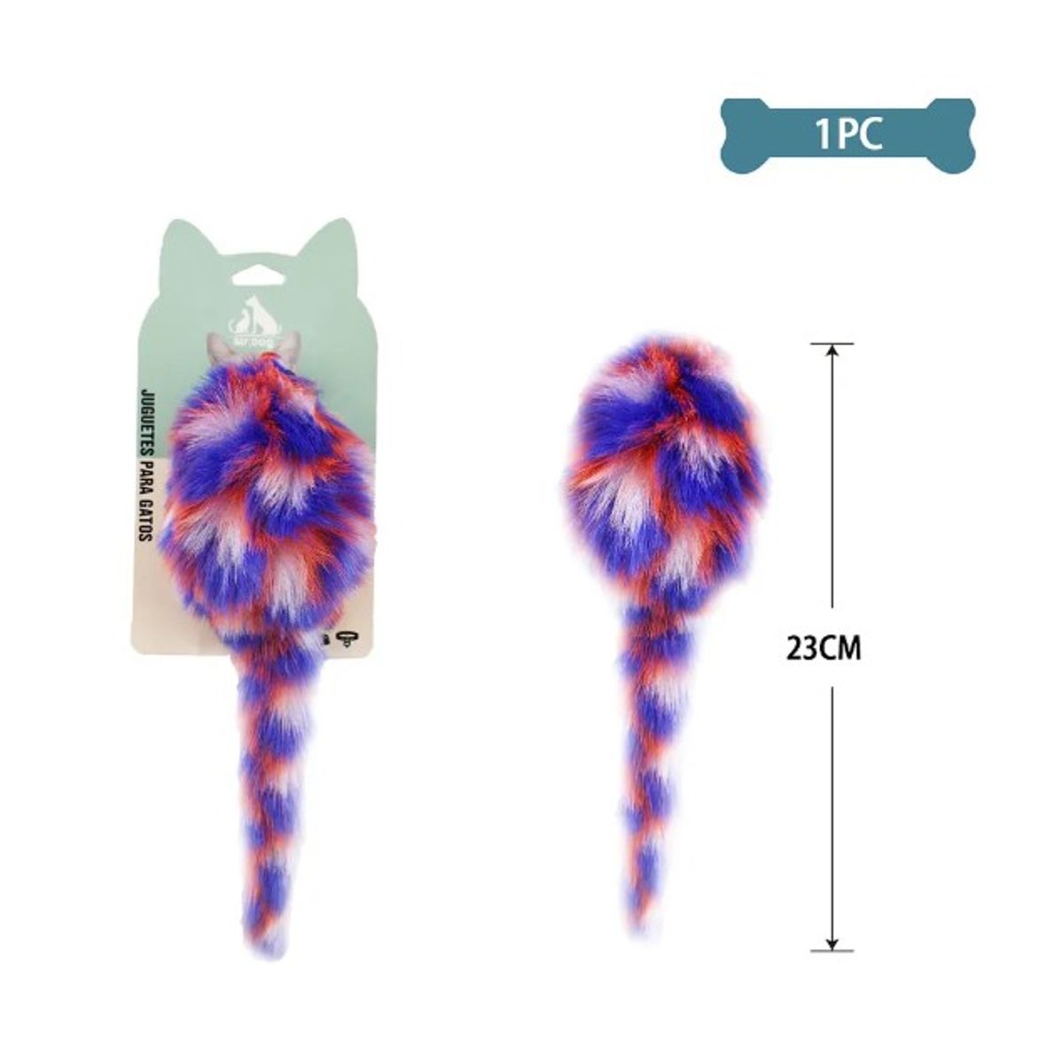 GENERICO - Juguete Para Gato Peluche De Ratón 23Cm