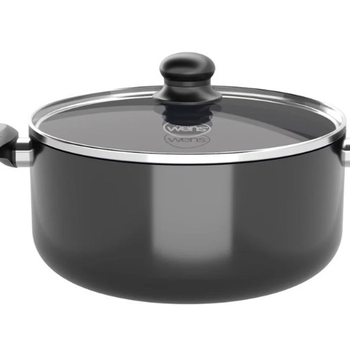 WENS - BATERIA DE COCINA 7 PZ ALUMINIO PRENSADO FIRENZE NEGRO