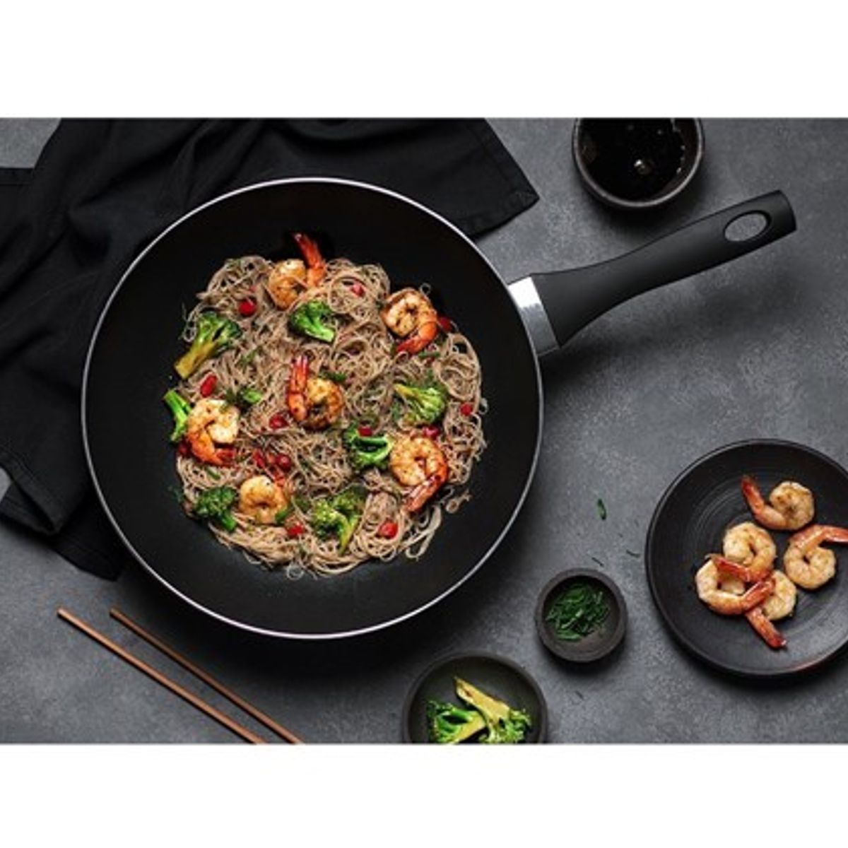 WENS - Wok con tapa 30 cm Wena Firenze