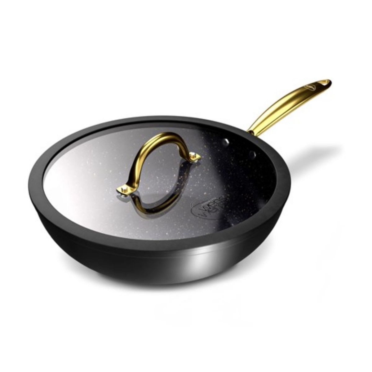 WENS - Wok con tapa 28 cm Golden Series