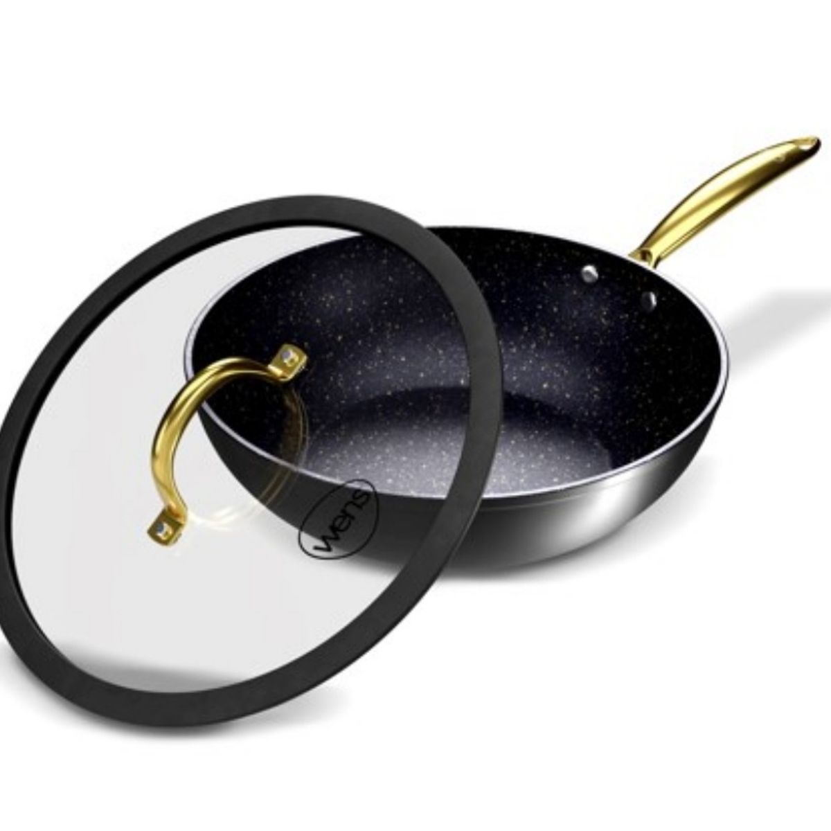 WENS - Wok con tapa 28 cm Golden Series