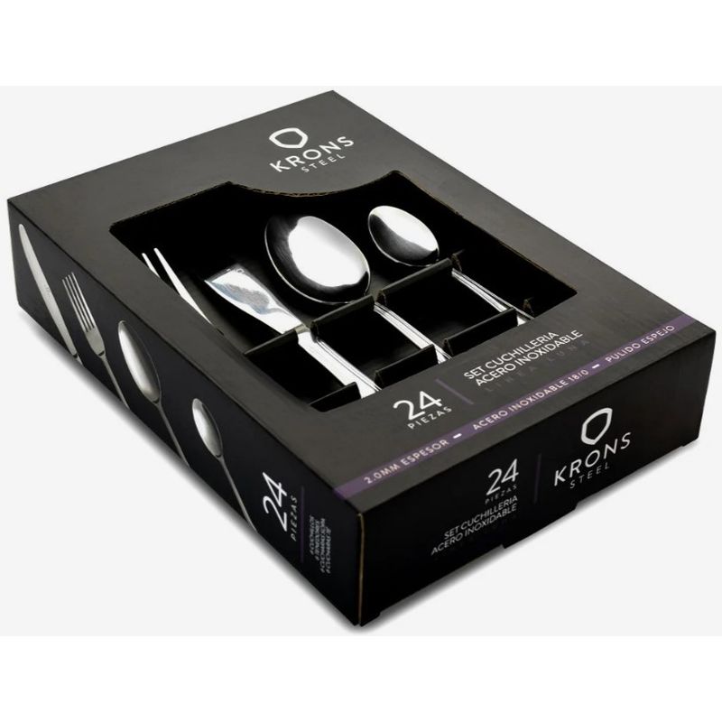 KRONS - JUEGO DE CUCHILLERIA 24 PIEZAS LUNA KRONS