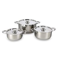 BATERIA DE COCINA 6 PZ ACERO INOX 420-6S