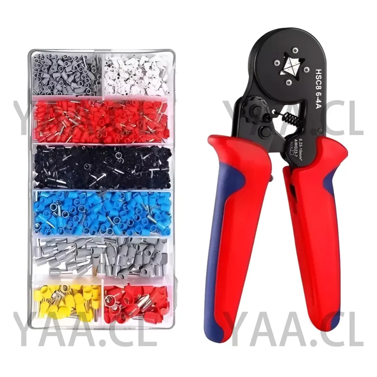 GENERICO - Alicate Prensa Terminal Conjunto Kit De 1200pcs Yaa®