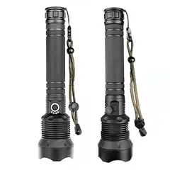 GENERICO - Linterna Led Tactica Recargable Zoom Alcance +2 Pilas26650