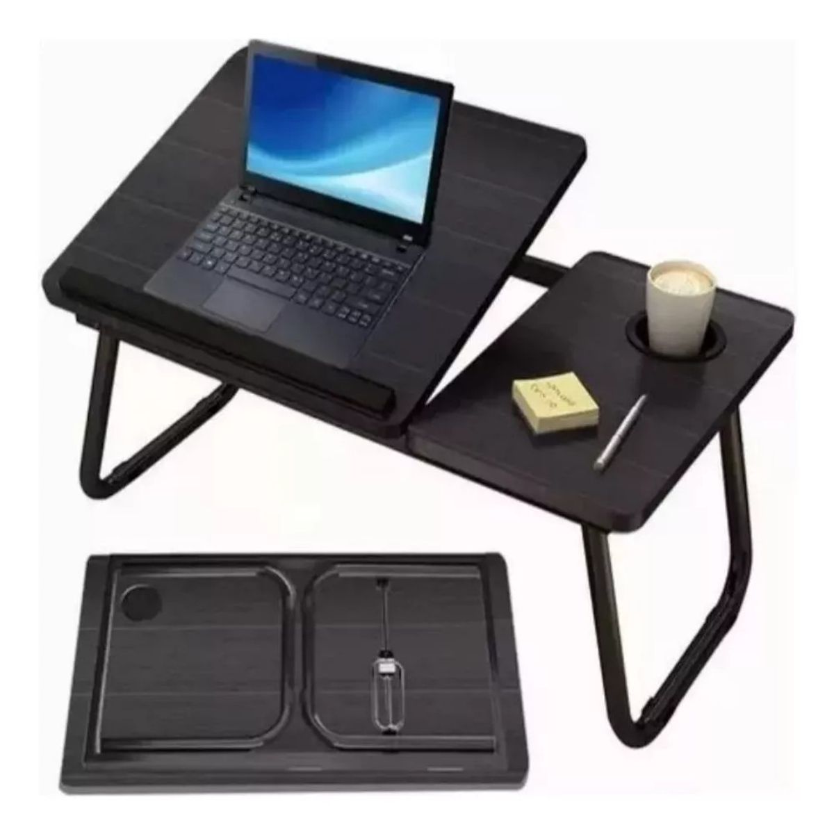 MUNDO MAGIA - Mesa Cama Portátil Plegable Para Laptop Soporte Altura Ajust