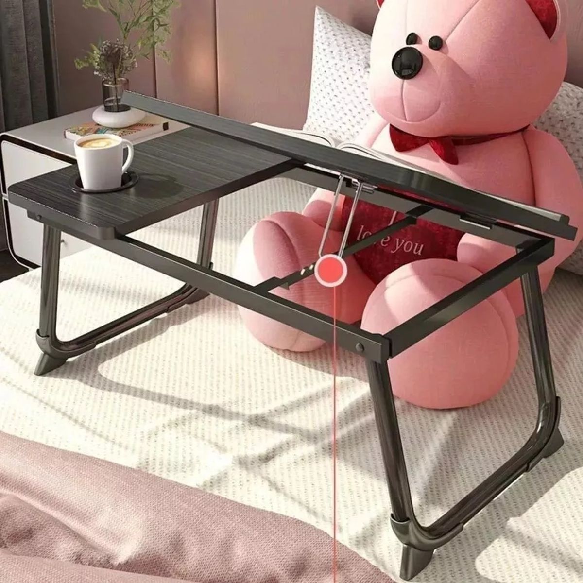MUNDO MAGIA - Mesa Cama Portátil Plegable Para Laptop Soporte Altura Ajust