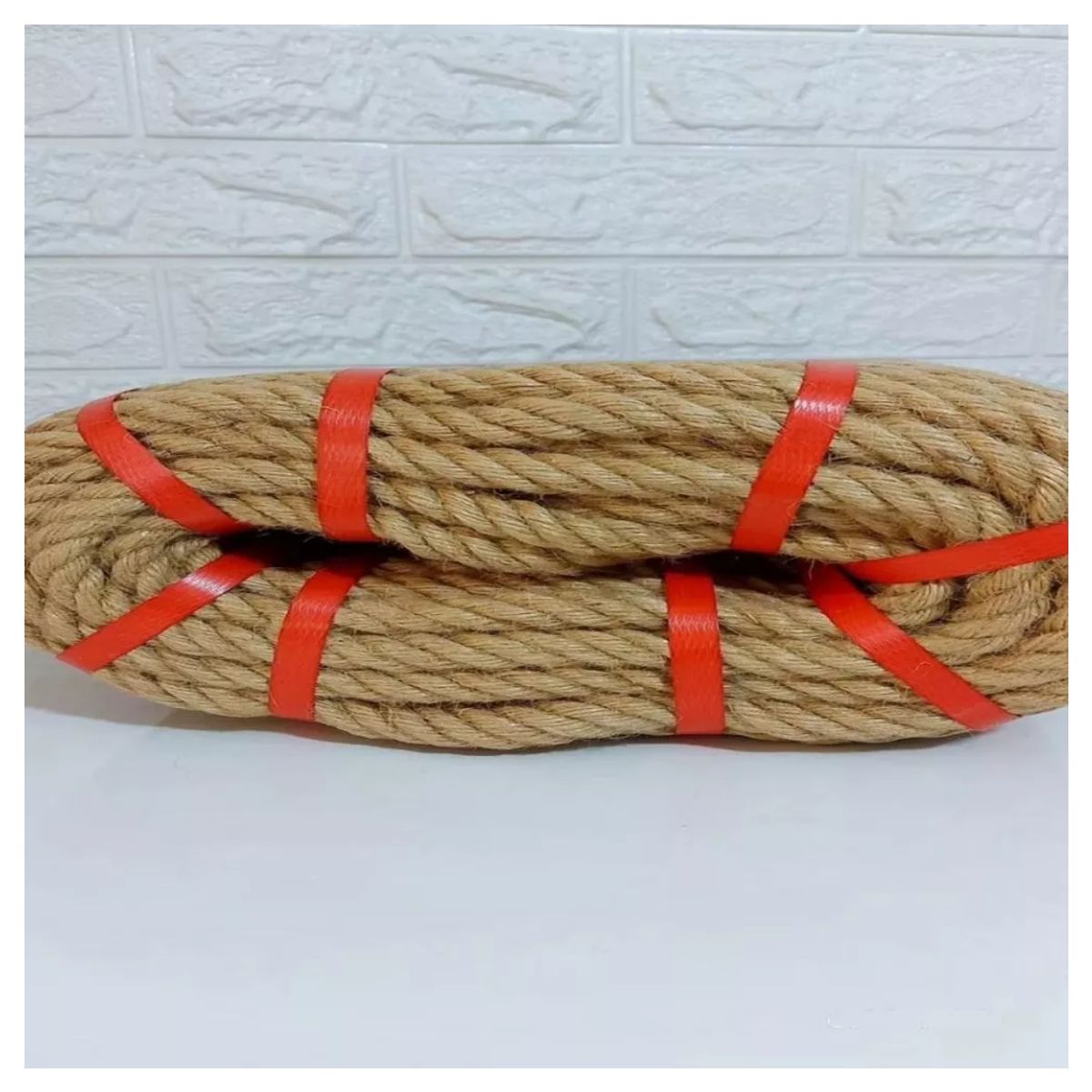 MUNDO MAGIA - Cuerda Soga Yute Cáñamo 16mm 50mts Decoración Manualidades