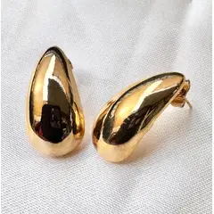 GENERICO - Aurora Drops aros en baño de oro