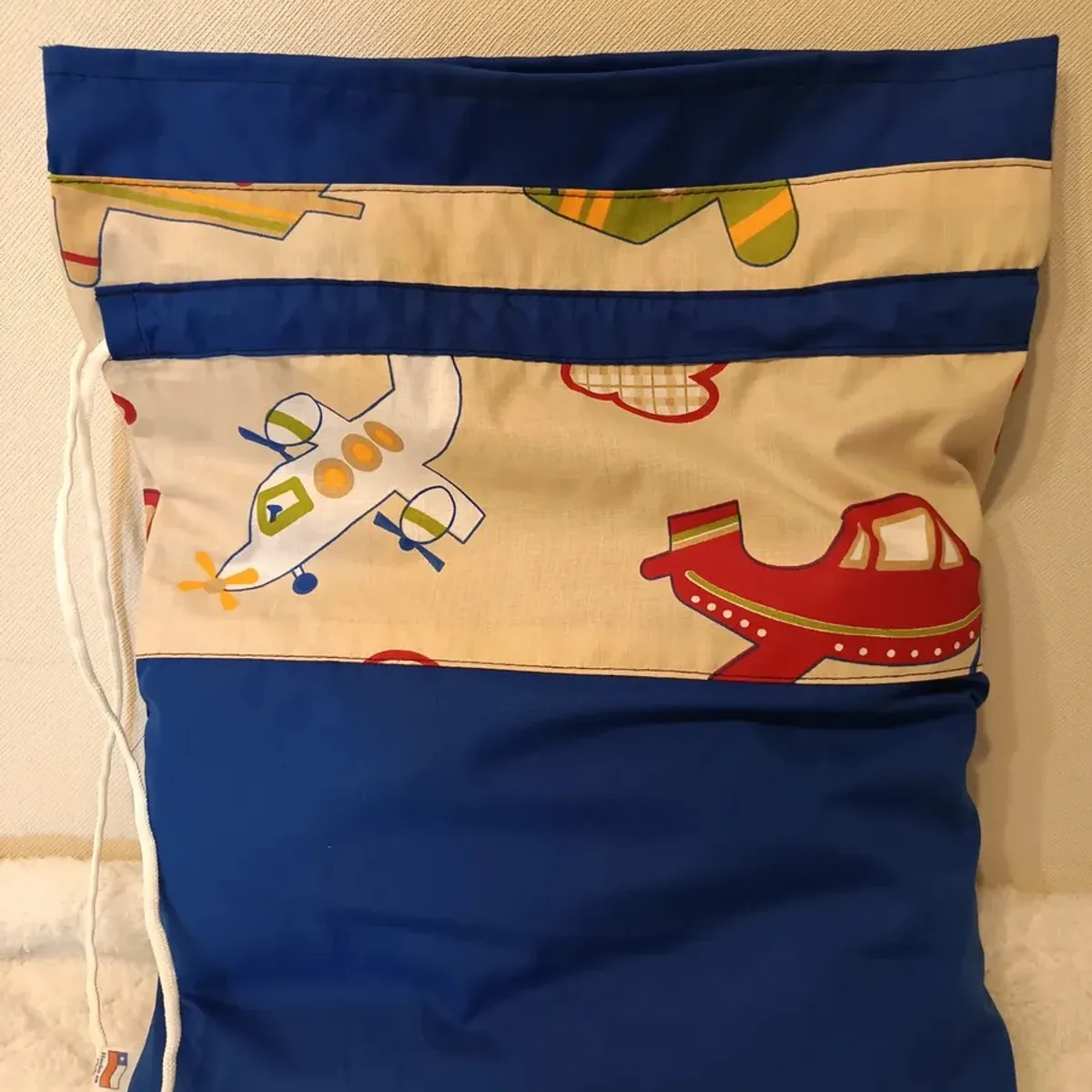 GENERICO - Sabanas Unidas Junji Con Bolsa Aviones de colores  Algodon