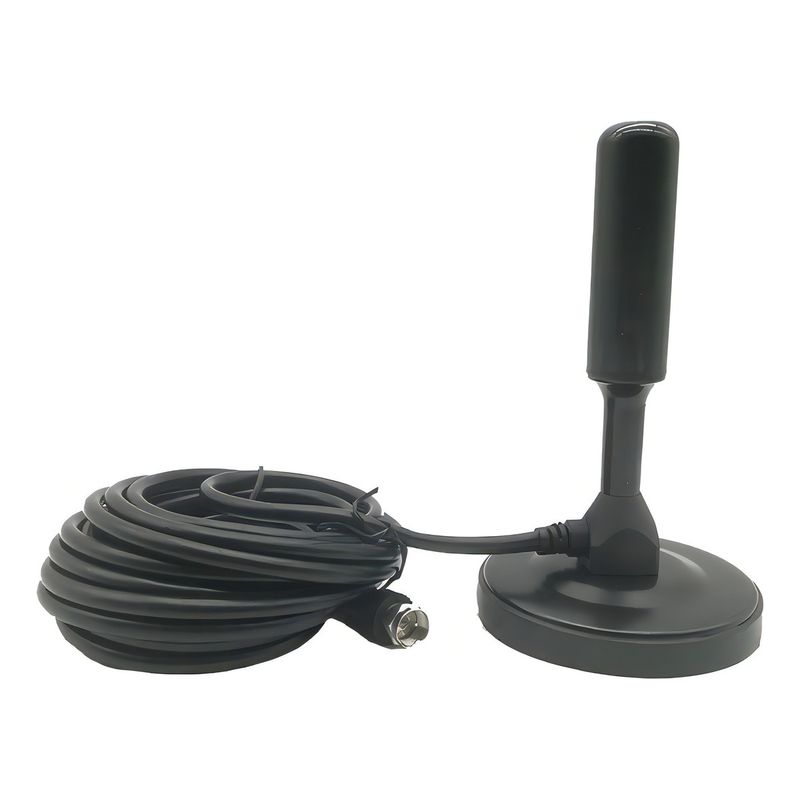 GENERICO - Antena Tv Digital Abierta Hd Tvd Interior 360 Coaxial