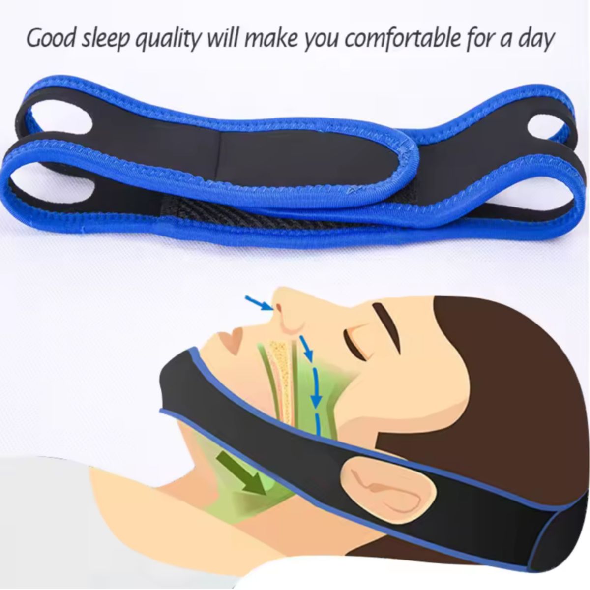 GENERICO - Banda Cinturón Anti Ronquido Unisex Apnea De Sueño