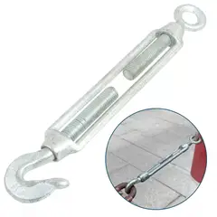 GENERICO - Tensor Ojo Gancho 1/2 M12 Galvanizado 3 Unidades Dicas