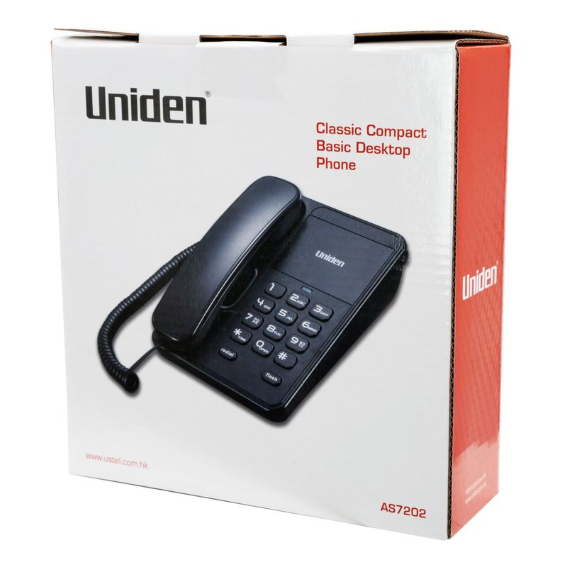 UNIDEN - TELEFONO AS-7202 SOBREMESA UNIDEN NEGRO OPEN BOX