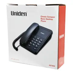 UNIDEN - TELEFONO AS-7202 SOBREMESA NEGRO Open box