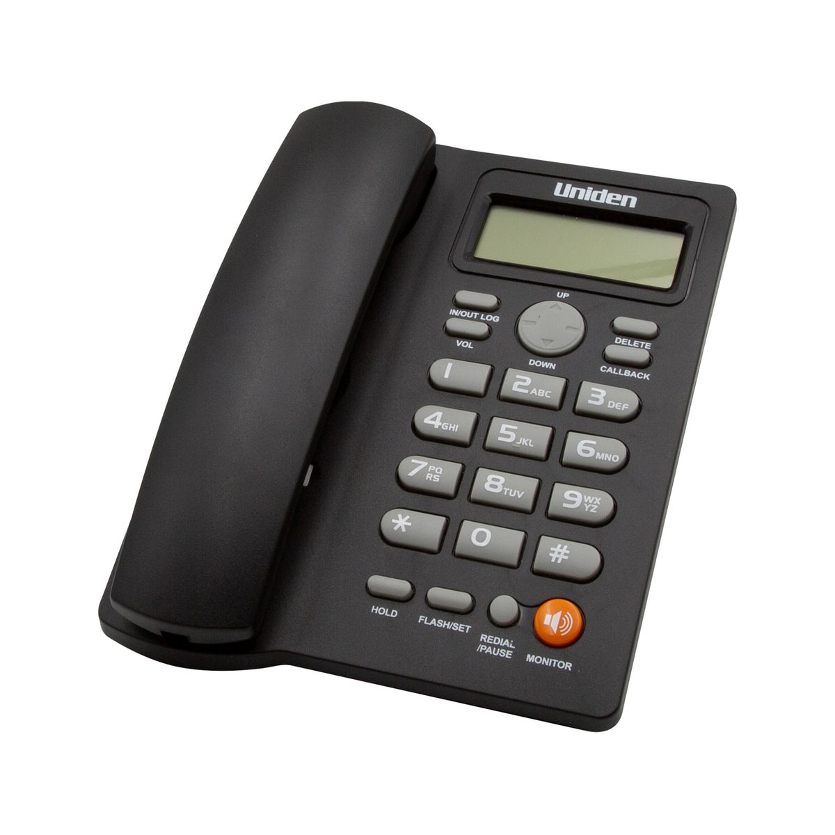 UNIDEN - TELEFONO UNIDEN DE SOBREMESA  CALLER ID - 7413 - NEGRO