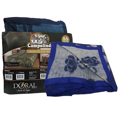 Imagen 2 del producto Frazada Campo Lindo 2 Plazas Doble Faz Colores Surtidos - SC