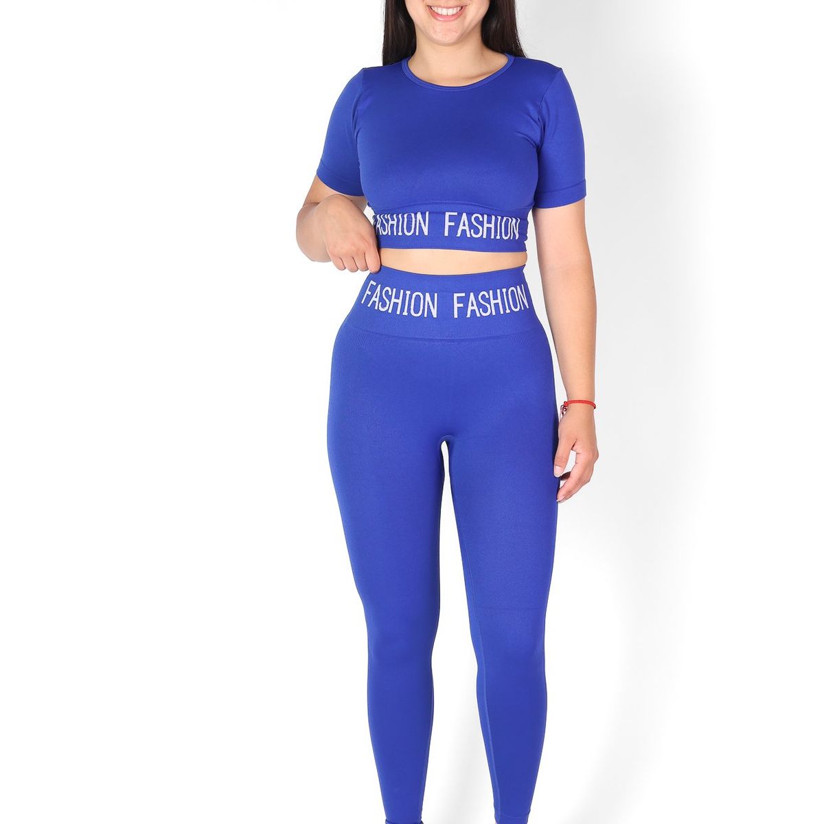 GENERICO - Conjunto Largo gym deportiva Polera y calza doble push up - fashion