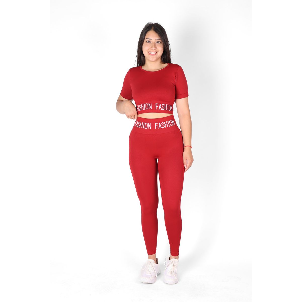 GENERICO - Conjunto Largo gym deportiva Polera y calza doble push up - fashion