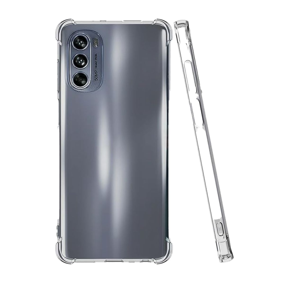 JOIGO - Carcasa Transparente Reforzados Para Motorola G52