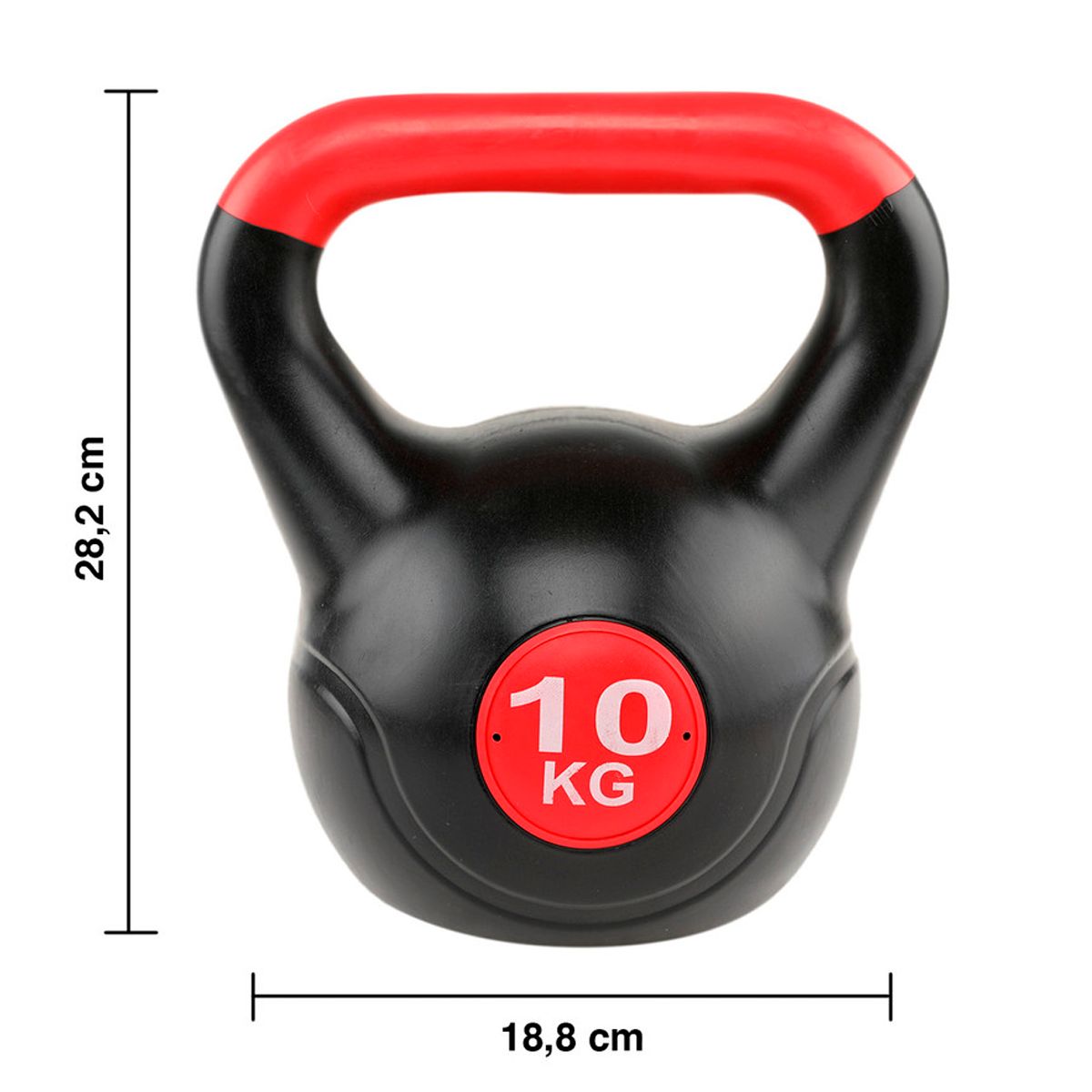 GENERICO - Kettlebell Pesa Rusa PVC 10 kg,