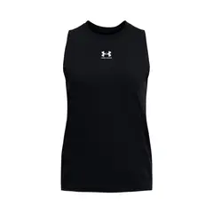 UNDER ARMOUR - Polera Off Campus Muscle Mujer Negro UNDER ARMOUR.-