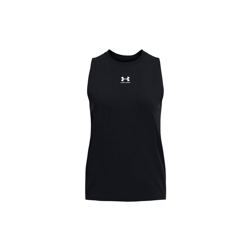 UNDER ARMOUR - Polera Off Campus Muscle Mujer Negro UNDER ARMOUR.-