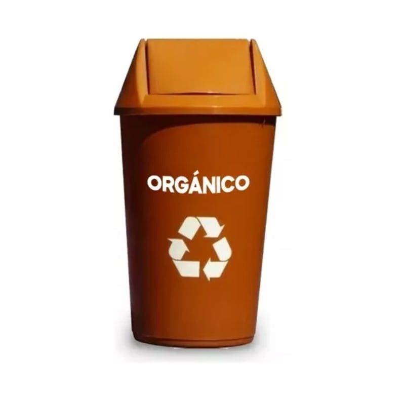 GENERICO - Basurero Reciclaje 36 Litros Tapa Vaiven
