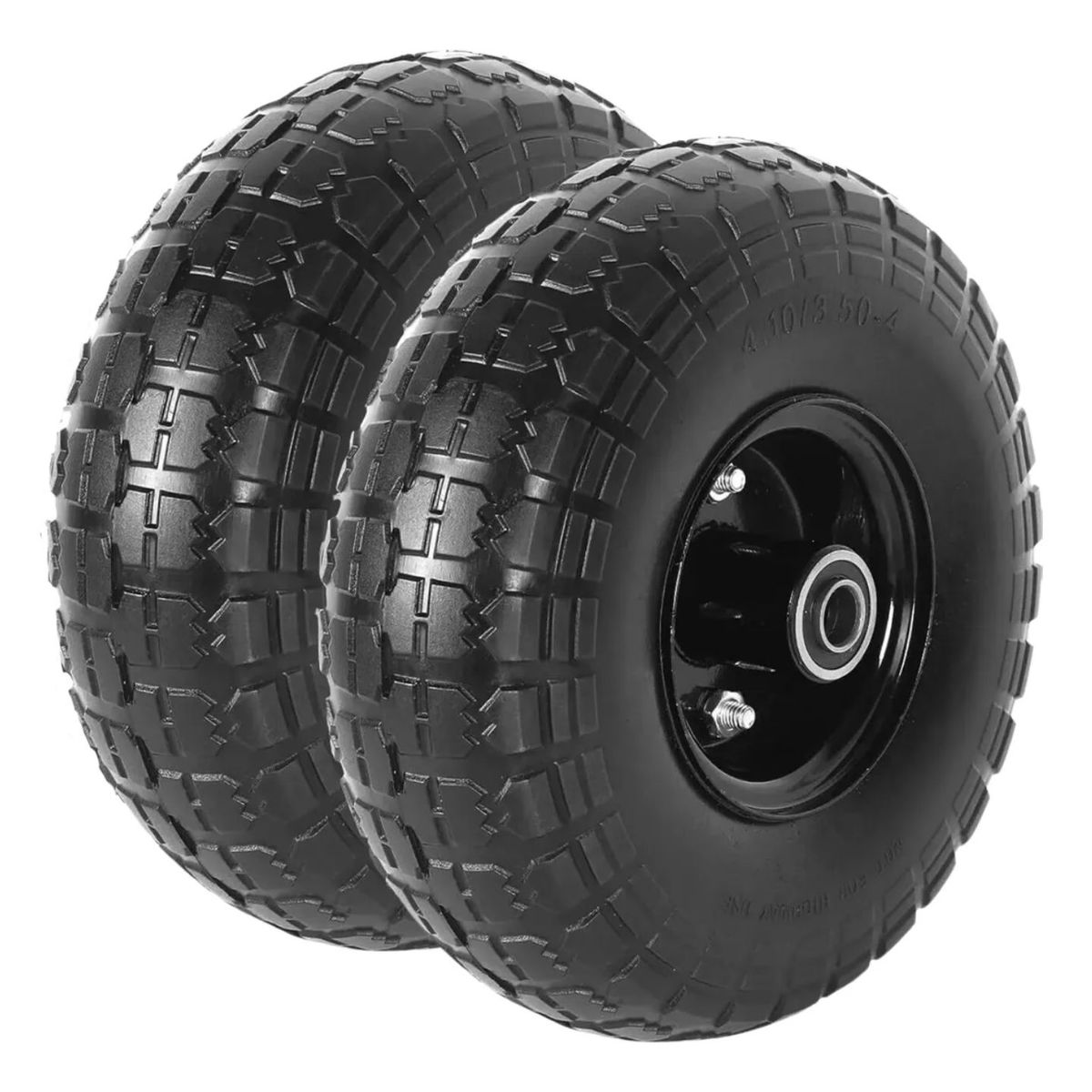 GENERICO - Ruedas Para Carros Yeguas Inflables 10 Pulgadas Negras 2 Unidades