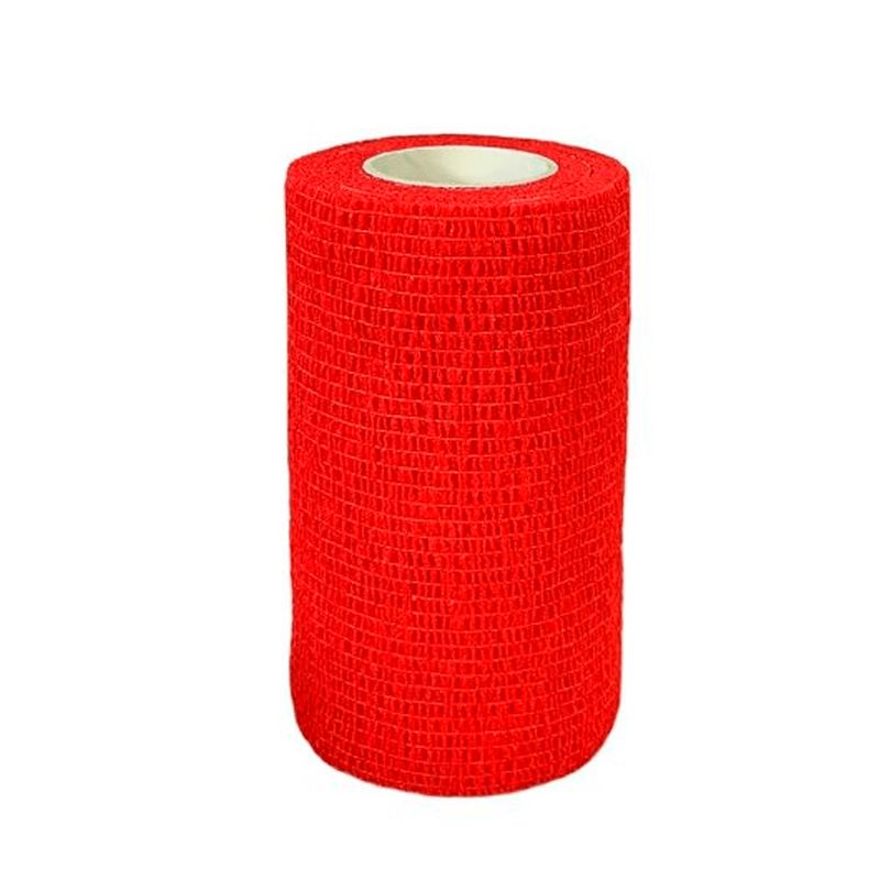 SDFIT - Venda Autoadherente tipo Coban 10 cm Rojo Pack 24xv