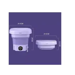 GENERICO - Mini Lavadora Portatil Plegable 65 Litros Superior 2kg 220v