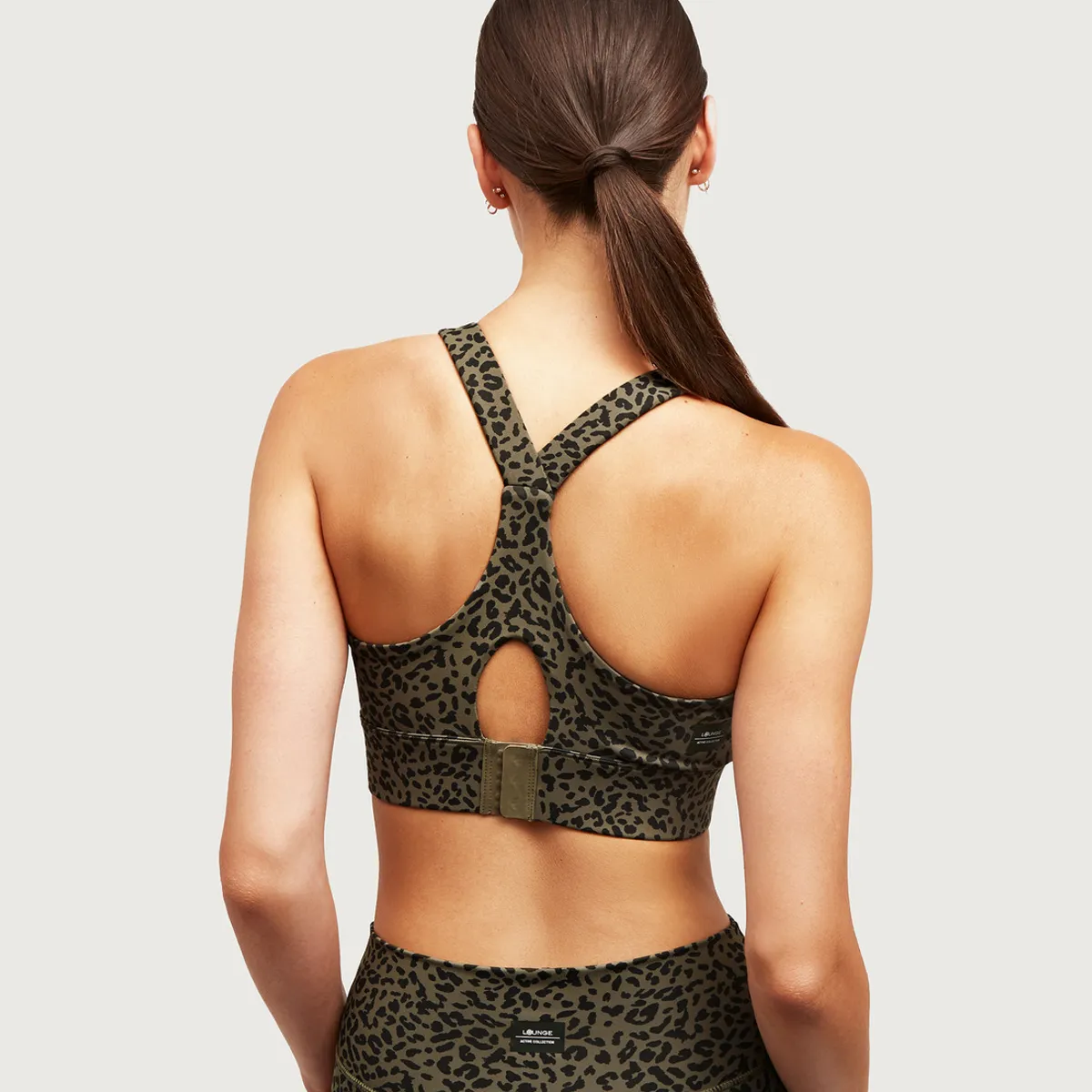 LOUNGE - Peto Deportivo Leopard Print Verde LOUNGE
