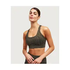 LOUNGE - Peto Deportivo Leopard Print Verde